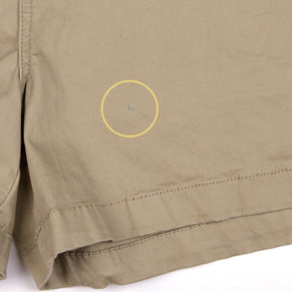 SILVER Jeans Khaki Shorts Mid Rise Stretch Chino Tan Beige Plus 24 Summer NEW - Picture 5 of 7